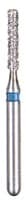 BluWhite Diamond™ Bur FG #550R, Regular Grit, Straight Cylinder, Blue Ring, 1.2 mm Diameter, 6.2 mm Length, 5/Pkg - BluWhite Diamond™ Burs – FG, Regular, Blue, Cylinder, 5/Pkg - Straight Cylinder, # 550R, 1.2 mm Diameter, 6.2 mm Length - Image 1
