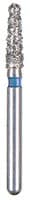BluWhite Diamond™ Bur FG #755R, Regular Grit, Round End Taper, Blue Ring, 1.6 mm Diameter, 6.2 mm Length, 5/Pkg - BluWhite Diamond™ Burs – FG, Regular, Blue, Cone, Taper Round End, 5/Pkg - # 755R, 1.6 mm Diameter, 6.2 mm Length - Image 1