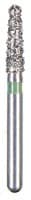 BluWhite Diamond™ Bur FGSS, Coarse, Taper Round End, #755C, 1.6 mm Diameter, 6.2 mm Length, Green Ring, 5/Pkg - BluWhite Diamond™ Burs – FGSS, Cone, 5/Pkg - Coarse, Green, Taper Round End, # 755C, 1.6 mm Diameter, 6.2 mm Length - Image 1