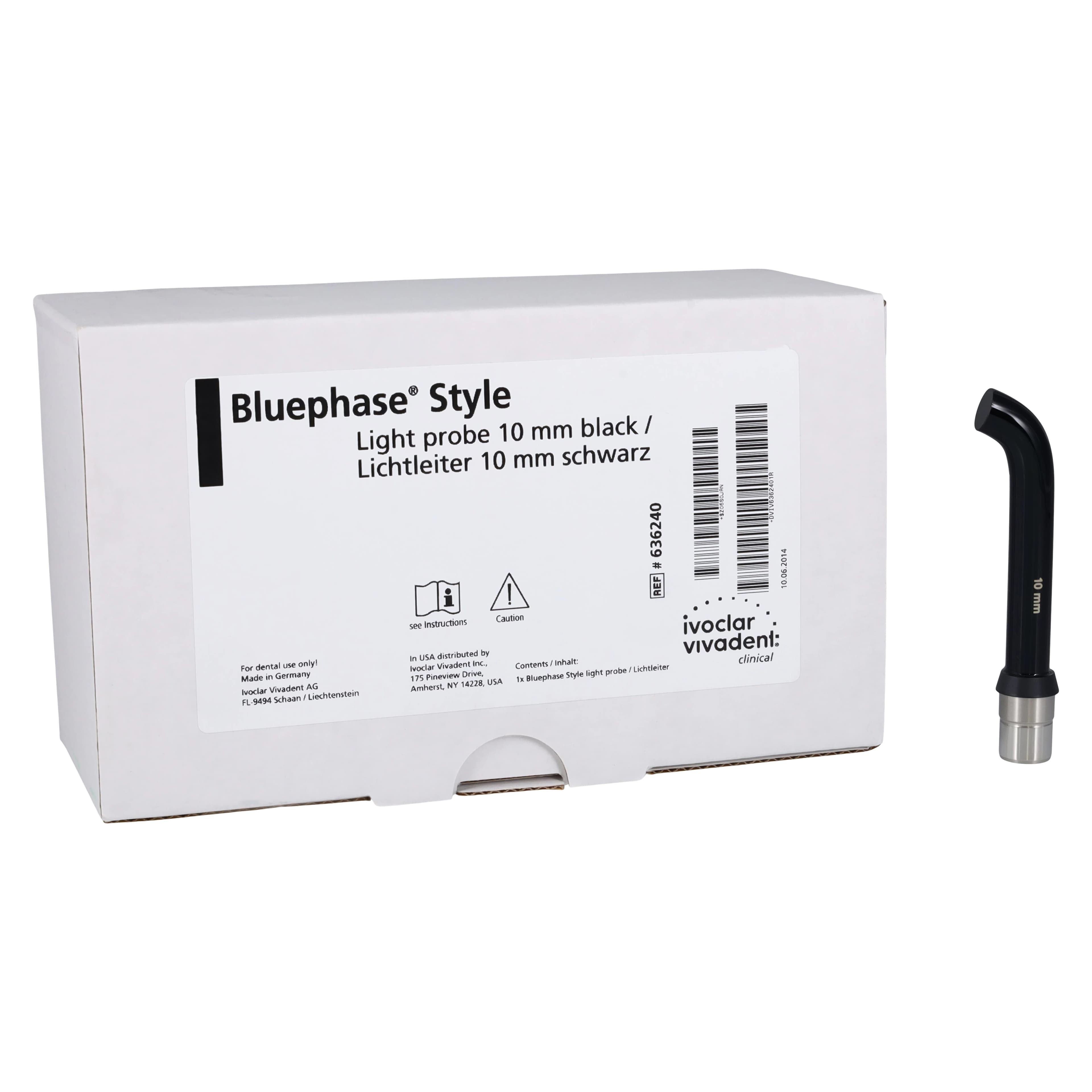 Ivoclar Vivadent BluePhase Style Light Probe, 10mm, Black, 636240 - Light Probe 10mm Black Style - Image 1