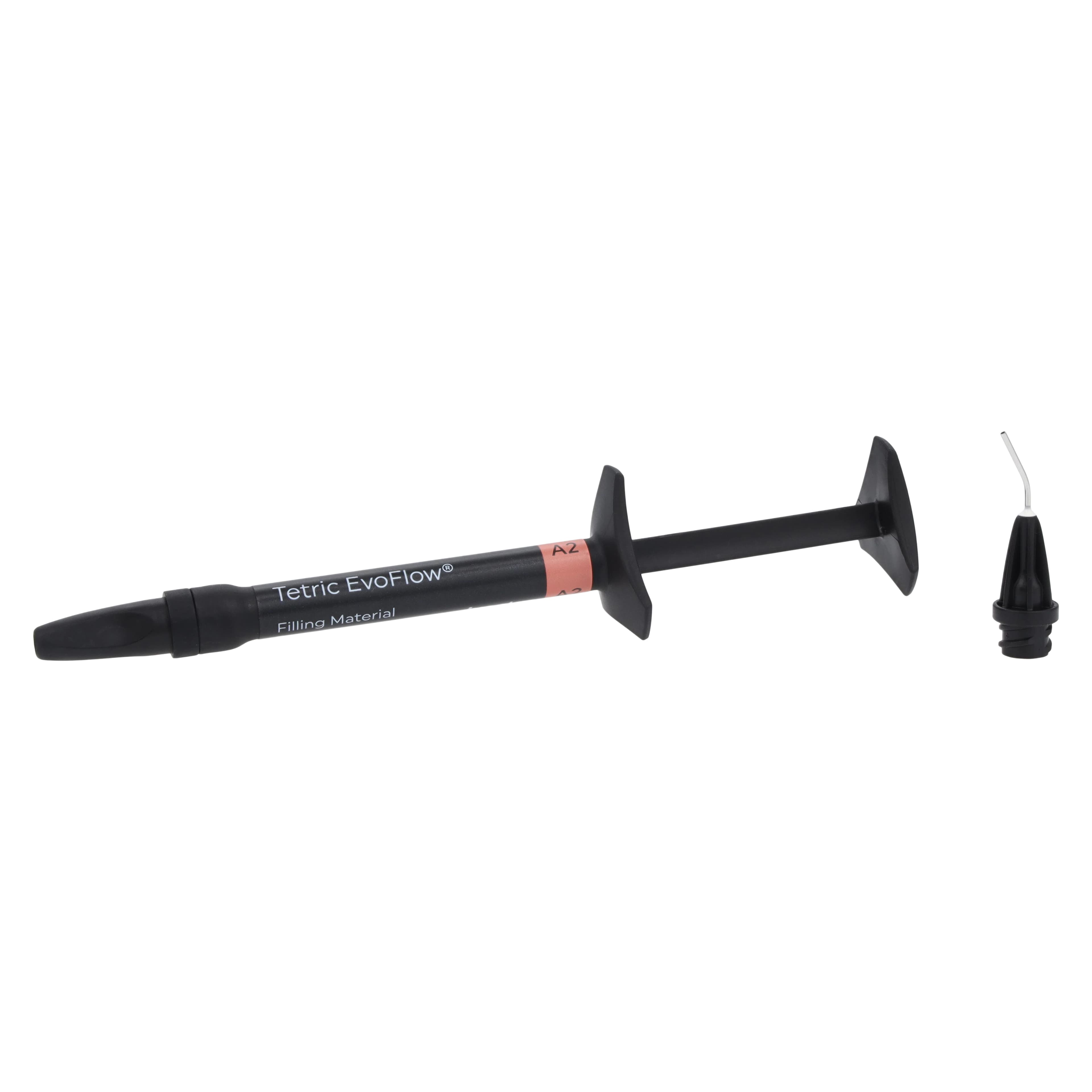 Tetric EvoFlow® Flowable Nanohybrid Composite Refill Syringe, Shade A2 (Enamel), 2 g, 595954US - Tetric EvoFlow® Refills Enamel Shade A2 Syringe 2g - Image 1