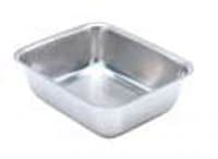 Miltex Solid Instrument Tray, Stainless Steel, 12-3/4" x 10-1/2" x 4" - Tray Instrument SS - Image 1