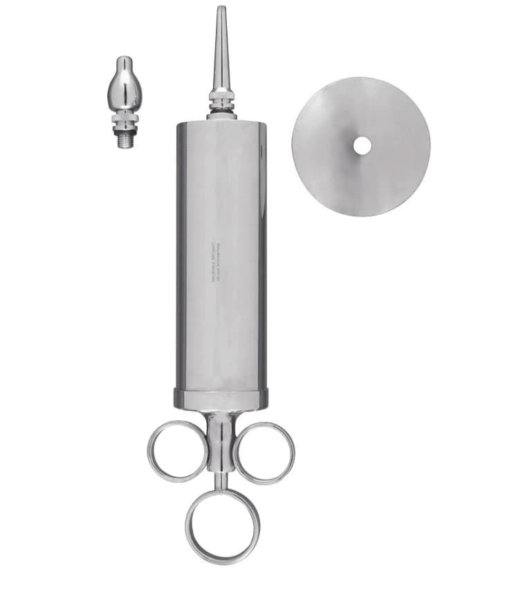 Miltex Vantage Metal Ear Syringe, Autoclavable, Reusable, 3 oz - Ear Syringe - Image 1