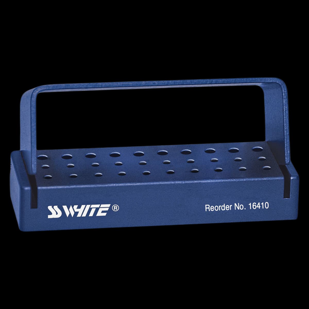 SS White Universal Bur Block, 30-Hole, 20 FG/10 RA, Blue, 1/Pk, 16410 - Universal Bur Block, 30-Hole, 20 FG/10 RA Blue, 1/Pk, 16410 - Image 1