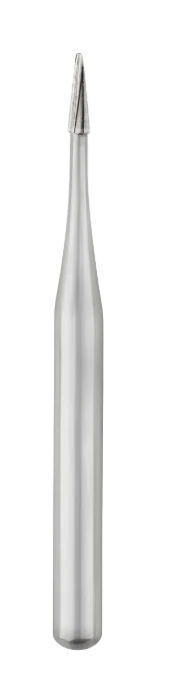 Fissurotomy Carbide Bur, FG, Micro Narrow Tapered Fissure (NTF), 0.7 mm, 10/Pk, 18014 - Fissurotomy Carbide Bur, FG, Micro, Narrow Tapered Fissure, 0.7 mm, 10/Pk, 18014 - Image 1