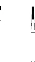 SS White #700L Tapered Fissure Flat End Cross-Cut Carbide Bur, Friction Grip (FG), 1.0 mm Head Diameter, 5.0 mm Head Length, 10/Pk - Flat End Tapered FG Cross-Cut Carbide Burs - Image 1