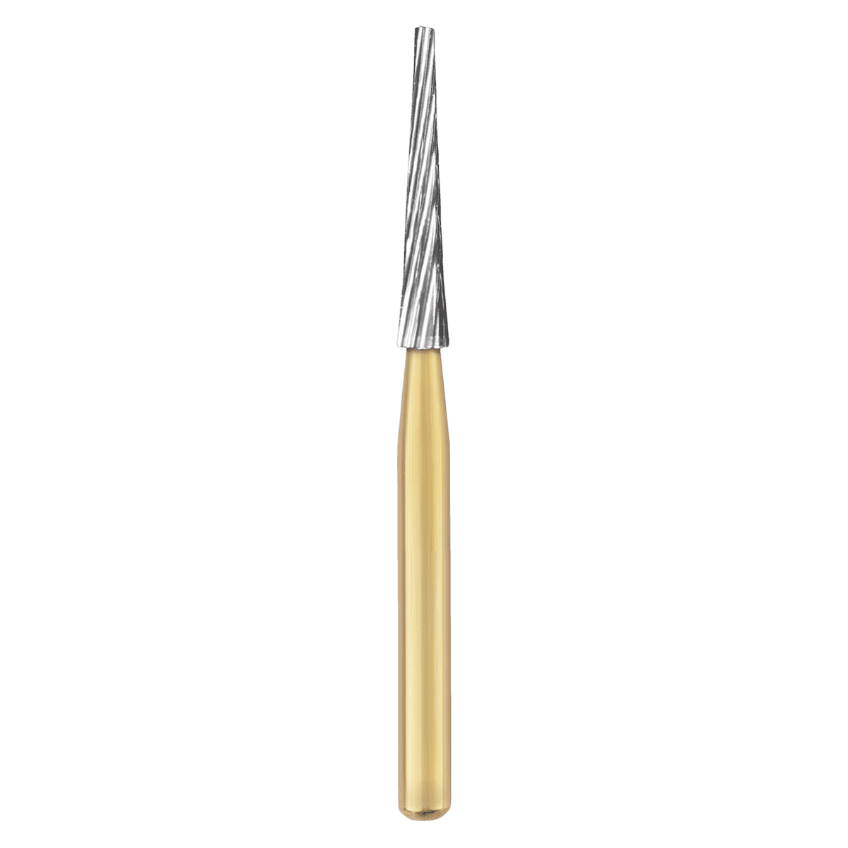SS White T&F 12-Blade Trimming & Finishing Carbide Bur, FG, Cone, #7205, 5/Pack (15205-5) - Cone Trimming and Finishing 12 Blade FG Carbide Burs - Image 1