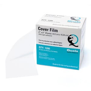 Quala Universal Cover Film, Blue, Roll, 4" x 6" (1200 Sheets) - QUALA UNIVERSAL COVER FILM BLUE ROLL 1200 4 X 6 - Image 1