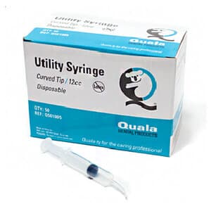 Quala Utility Syringe, Curved Tip, 12cc, Disposable, Box of 50 - QUALA UTILITY SYRINGE BX/50 CURVED TIP 12CC DISP - Image 1