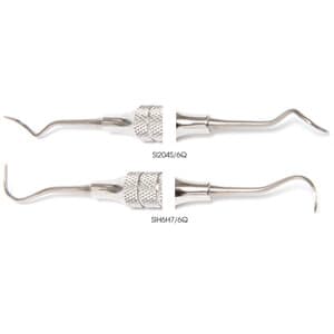 Quala Titanium Implant Scaler Sickle 204S, #6 Handle - TITANIUM IMPLANT SCALER SICKLE 204S #6 HANDLE - Image 1