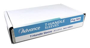 Advance Light Handle Covers, T Style, 4" x 5.75", Box of 500 - ADVANCE LIGHT HANDLE COVER T STYLE BOX 500 - Image 1