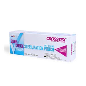 Crosstex Advantage Self-Seal Sterilization Pouches, Class I, 3-1/2" x 9", 200/Bx, SCS3 - CROSSTEX ADVANTAGE SELF-SEAL STERILIZATION POUCHES, SCS3 - Image 1