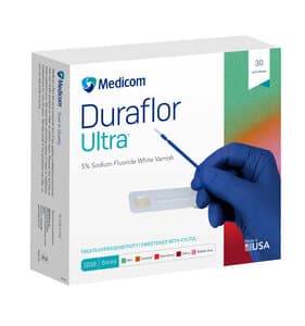 Duraflor Ultra 5% Sodium Fluoride White Varnish, 0.4 ml Unit Dose, Mint, Box of 30 - DURAFLOR ULTRA 5% MINT VARNISH 0.4ml BX/30 - Image 1
