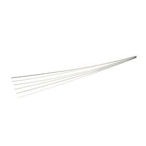 Keystone Clasp Wire, Stainless Steel, 16 Gauge, Half Round, 1 ft Strips, Pack of 5 - CLASP WIRE SS 16GA HALF ROUND PK5 1FT STRIPS - Image 1