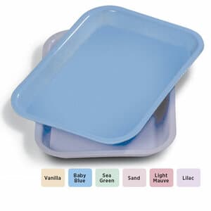 Plasdent Spectrum Flat Mini Setup Tray, Size F, Sea Green, 9-1/2" x 6-1/2" x 7/8" - Spectrum Flat Mini Setup Tray - Image 1