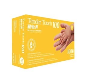 SemperCare Tender Touch Nitrile Exam Gloves, Powder Free, Textured, Extra Small, Purple, Box of 100 - TENDER TOUCH 100 NITRILE EXAM POWDER FREE TEXTURED X-SMALL BX/100 - Image 1