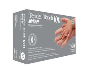 SemperCare Tender Touch Nitrile Exam Gloves, Powder Free, Textured, Extra Large, Purple, Box of 100 - TENDER TOUCH 100 NITRILE EXAM POWDER FREE TEXTURED X-LARGE BX/100 - Image 1