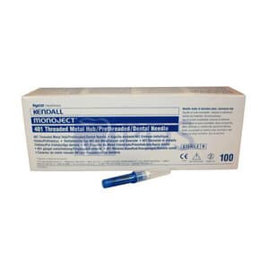 Monoject 401 Metal Hub Needle, 30 Gauge Short, Sterile, 100/Box - 30GA Short Needle Metal Hub 401 Series (100) - Image 1