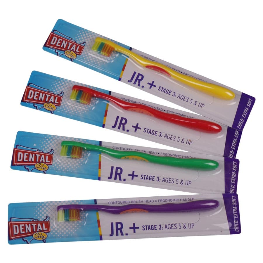 Dental City DC Junior Series+ Stage 3 Soft Toothbrush, Ages 5+, Extra-Soft, 72/Case - DC Junior Series+ Stage 3 Soft Toothbrush 72/Case - Image 1
