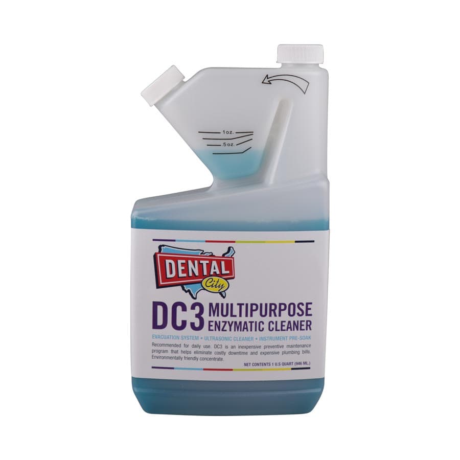 Dental City DC3 Multipurpose Enzymatic Cleaner, 1 Quart (32 oz) - Dental City - DC3 Multipurpose Enzymatic Cleaner - Image 1