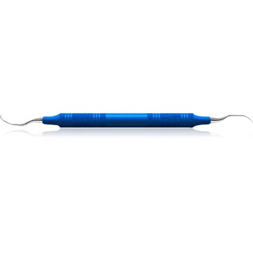 American Eagle Gracey 13/14 Curette, Rigid, Stainless Steel, Blue Handle - American Eagle - Gracey Curettes Stainless Steel Handle - Image 1