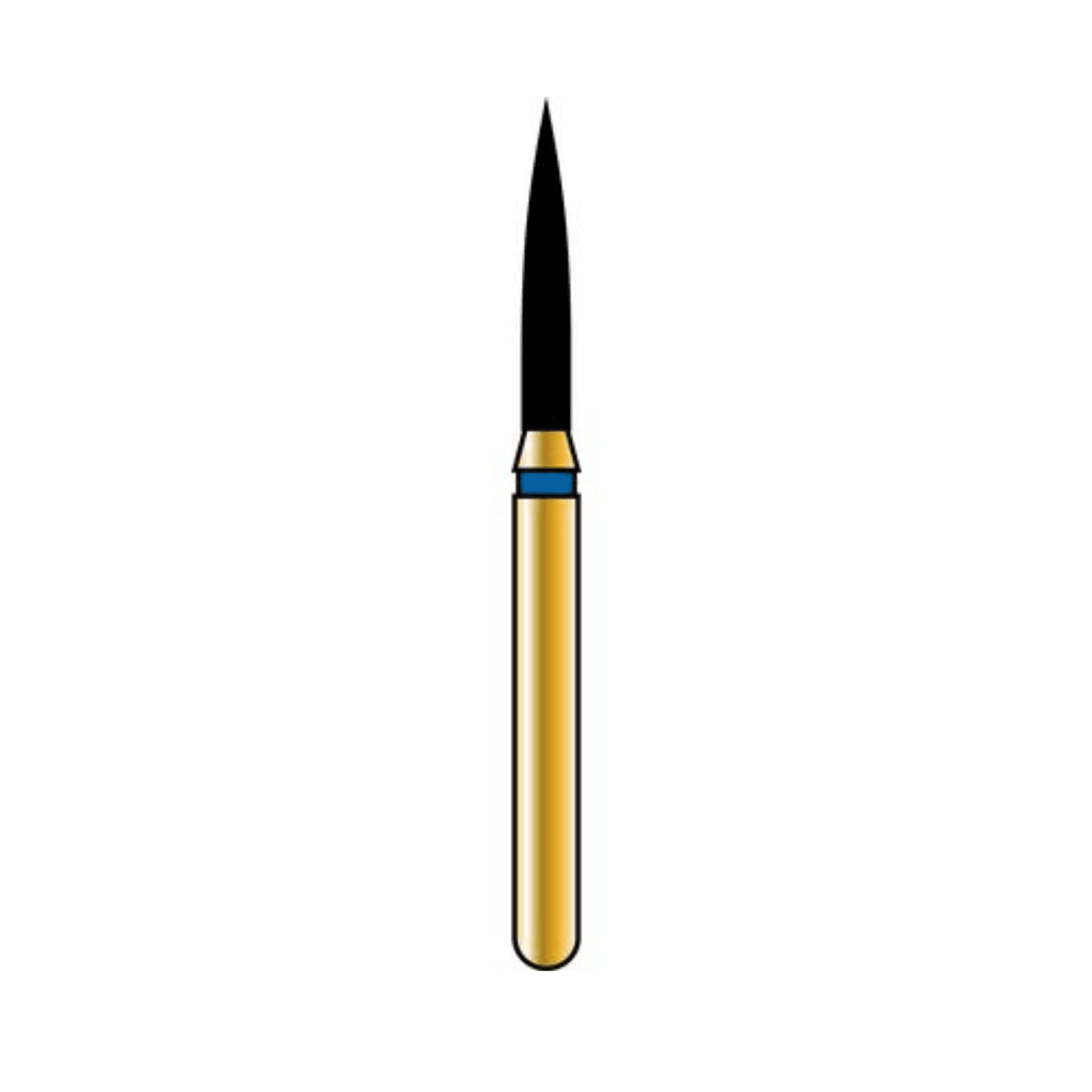 Alpen Multi-Use Diamond Bur, FG, Flame #862, 1.2 mm, Fine Grit, Red, 5/Pk, R862F012FG - Alpen® Multi-Use Diamonds FG # 862 Flame 1.2mm Fine Red Pkg/5 - Image 1