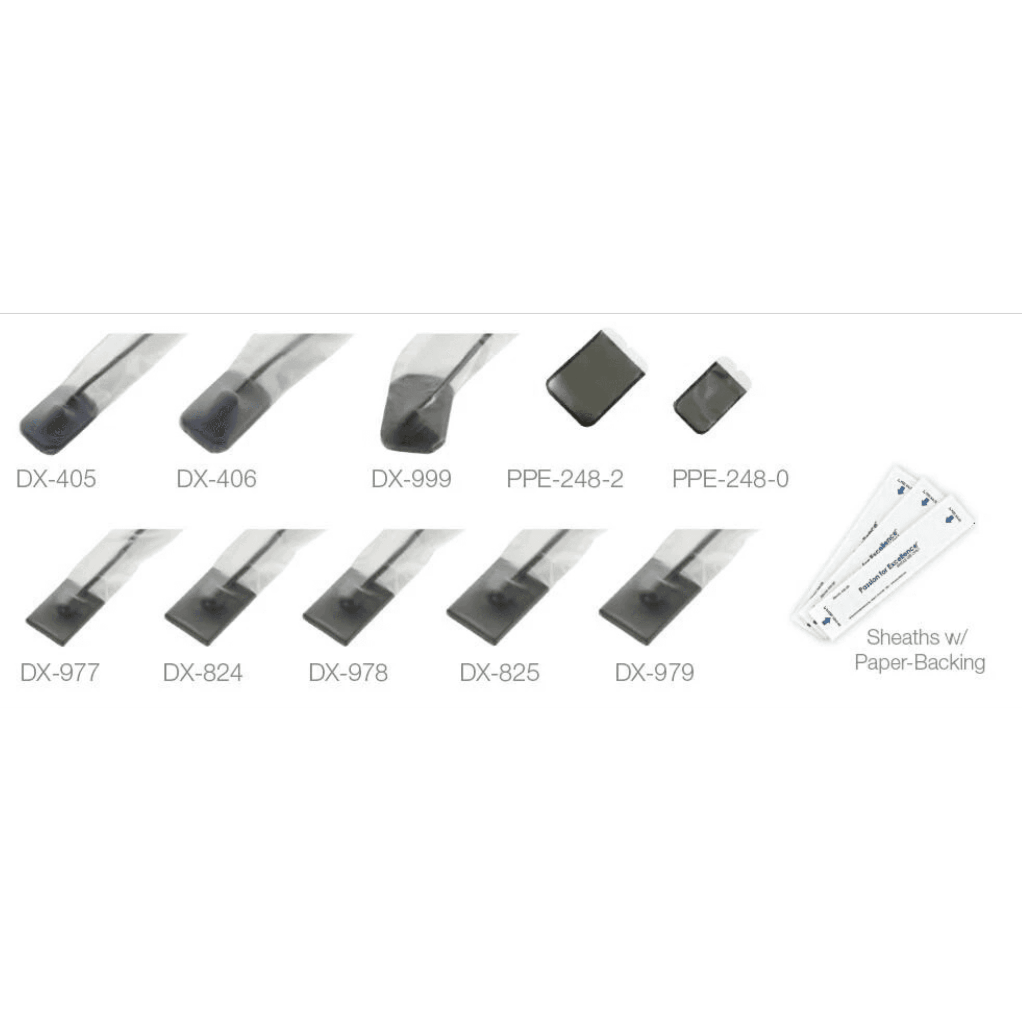 Pac-Dent Armor Digital X-Ray Sensor Sleeves, Paper-Backed, Fits Sirona Size #1, 500/Box, DX-904 - Digital X-Ray Barrier Sleeves #1 Sirona Box of 500 - Image 1