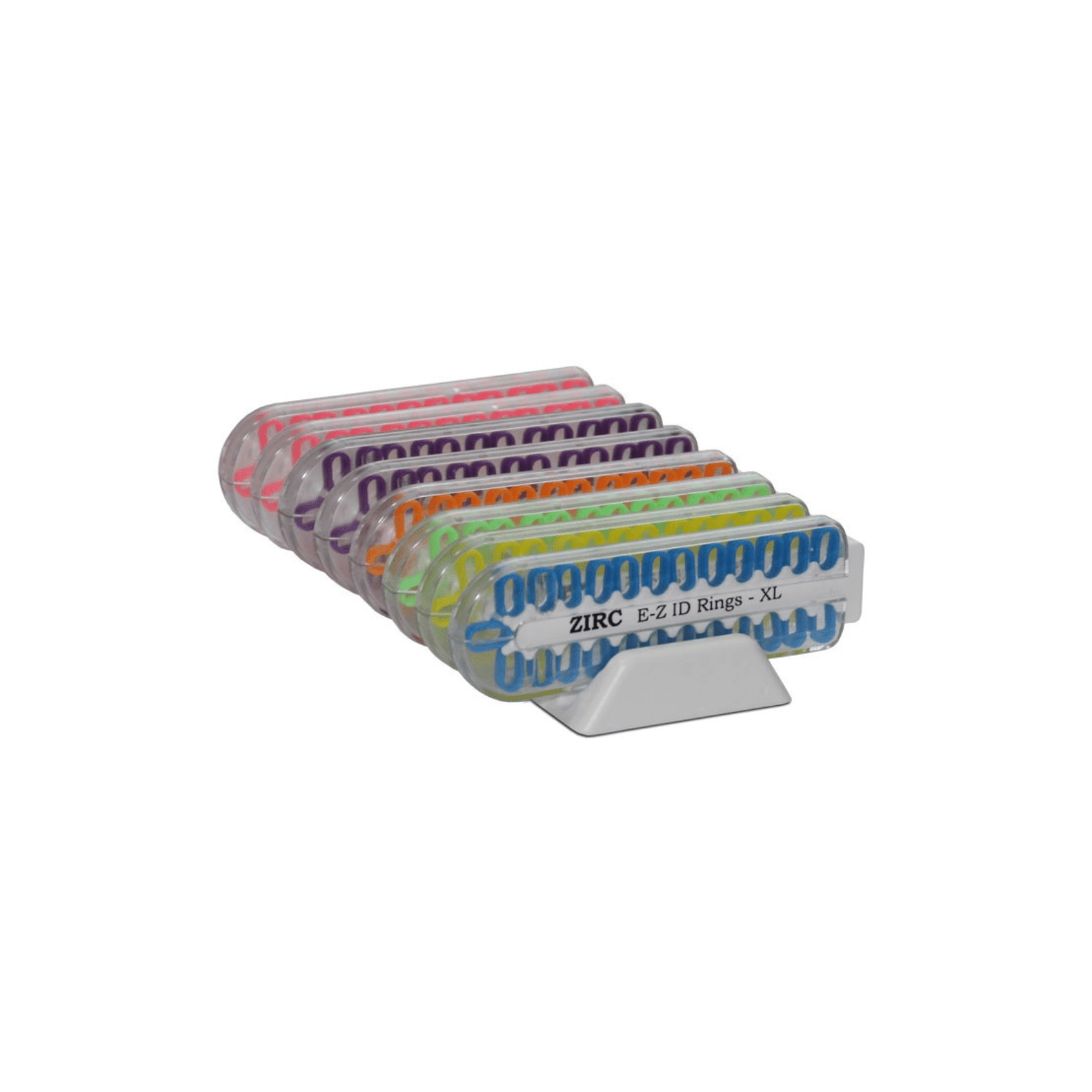 Zirc E-Z ID Instrument Rings, Extra Large, Vibrant Assorted Neon, 200/Pk, 70Z010 - E-Z ID Instrument Rings, XL 200/Pk. - VIBRANT Kit. Just over 1/2" diameter - Image 1
