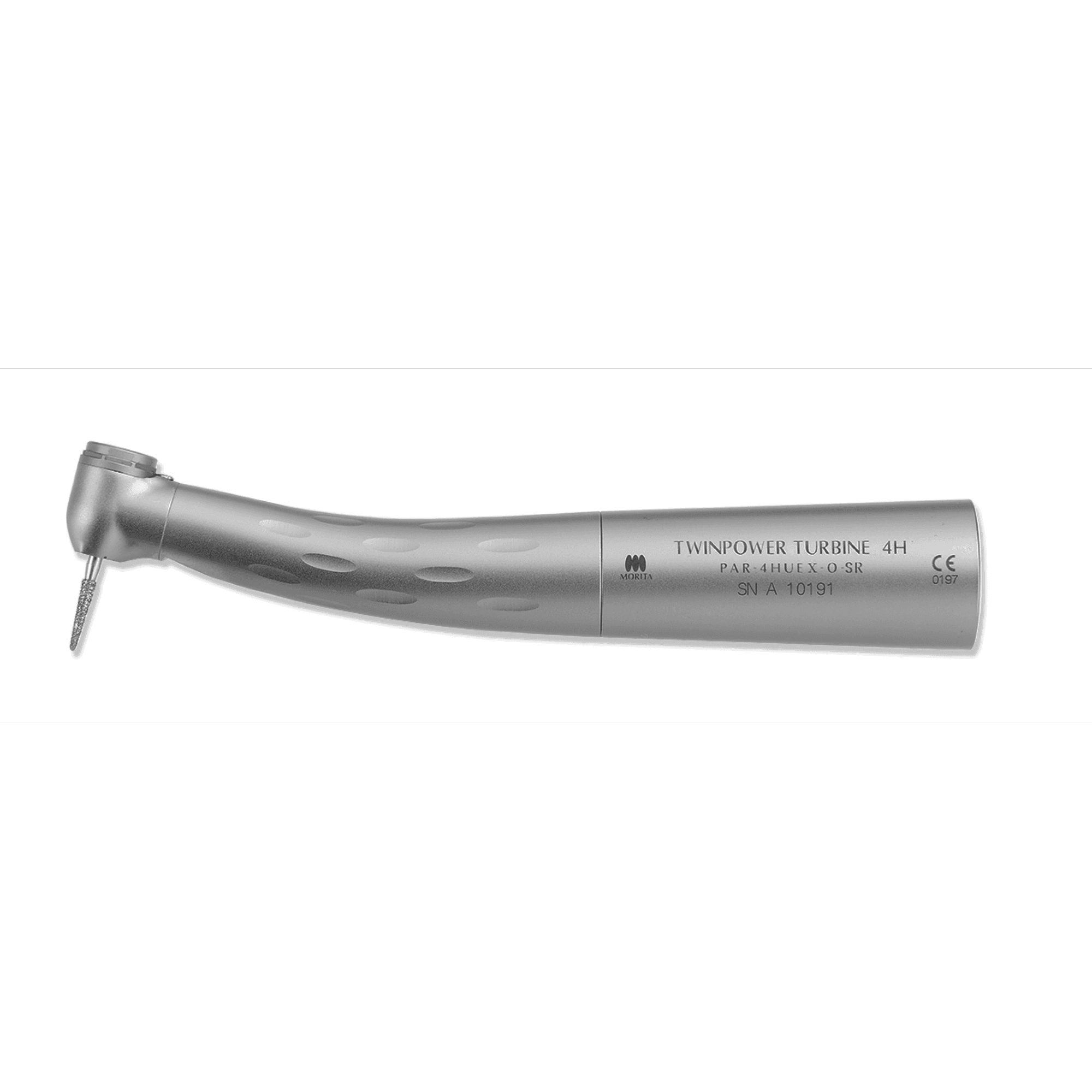 TwinPower Turbine UltraE High Speed Air Handpiece, Mini, Contra Angle, Autochuck Push Button, LED Light, Triple Spray, Sirona R/F Compatible, 4H PAR-4HUEX-O-SR - TwinPower Turbine® UltraE High Speed Air Handpieces– Mini, Contra Angle, Autochuck Push Button, LED Light, Triple Spray - 4H PAR-4HUEX-O-SR - Image 1