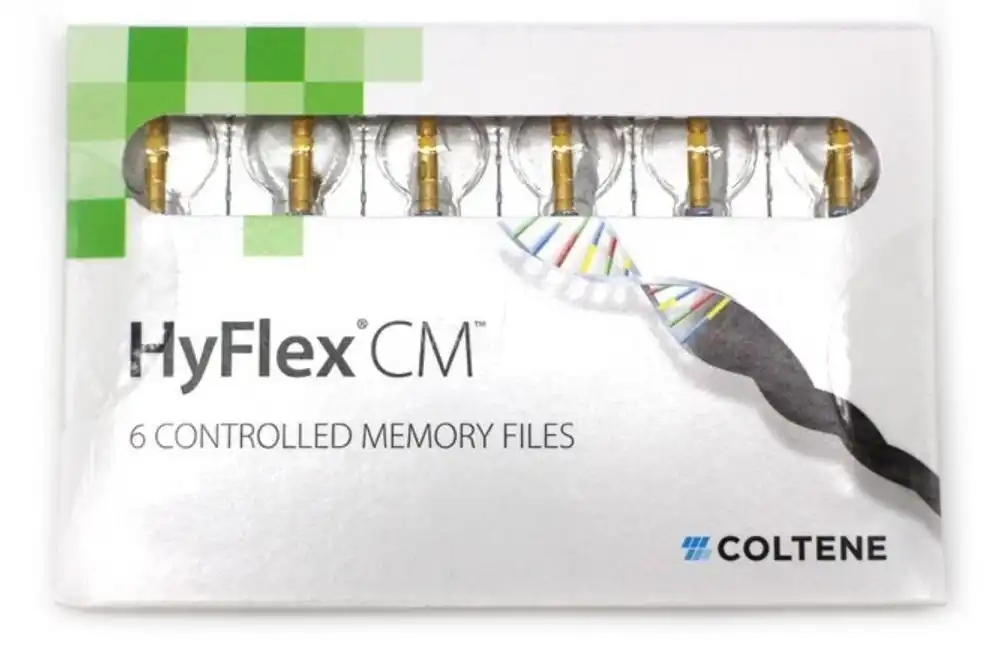 HyFlex CM Controlled Memory NiTi Rotary Files, .04 Taper, 21mm, #35, Green, 6/Pk, H8210435 - HyFlex™ CM NiTi Rotary Files - Taper .04 - 21mm #35 - Image 1