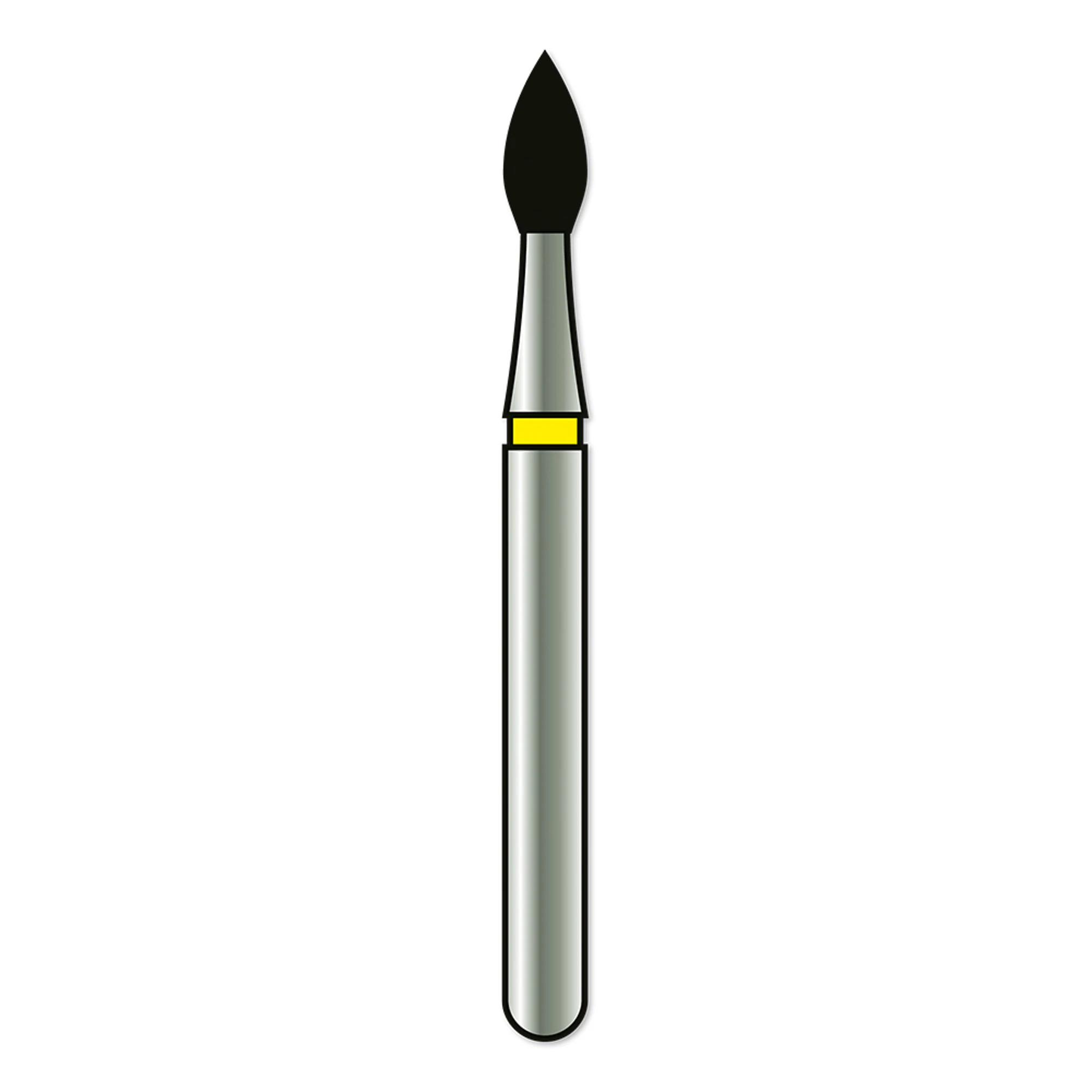 Alpen X1 Single-Use Diamond Bur, FG #368 Football, Extra Fine, 1.6 mm, 25/Pk, X368EF016 - Alpen X1 Single Use Diamonds FG 368-016EF Football 25/Pk - Image 1