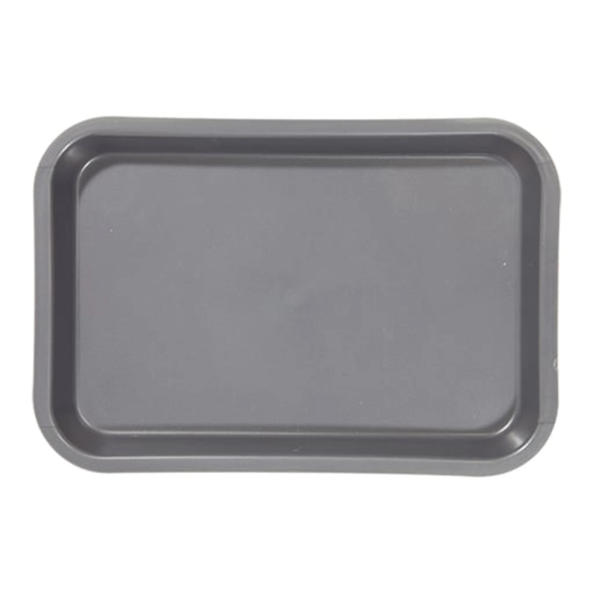 Plasdent Flat Tray, Size F (Mini), Gray, Plastic, 9-5/8" x 6-5/8" x 7/8", 300FM-9 - Plasdent - Flat Tray Size F Gray - Image 1