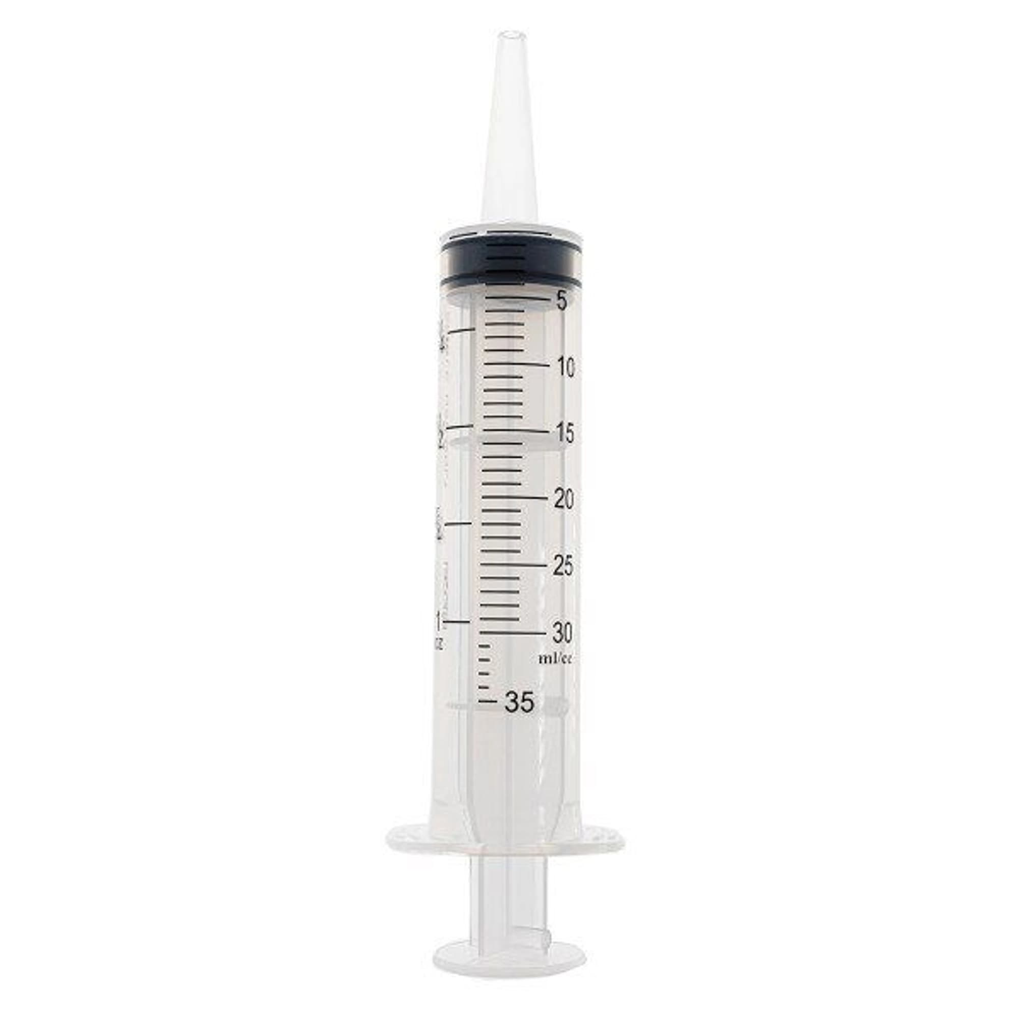Exel Catheter Tip Syringe, 30-35 cc, Eccentric Tip, Sterile, 50/Box, 26292 - Exel - Exel Syringe With Catheter Tip, 30-35c, box of 50. ,26292 - Image 1