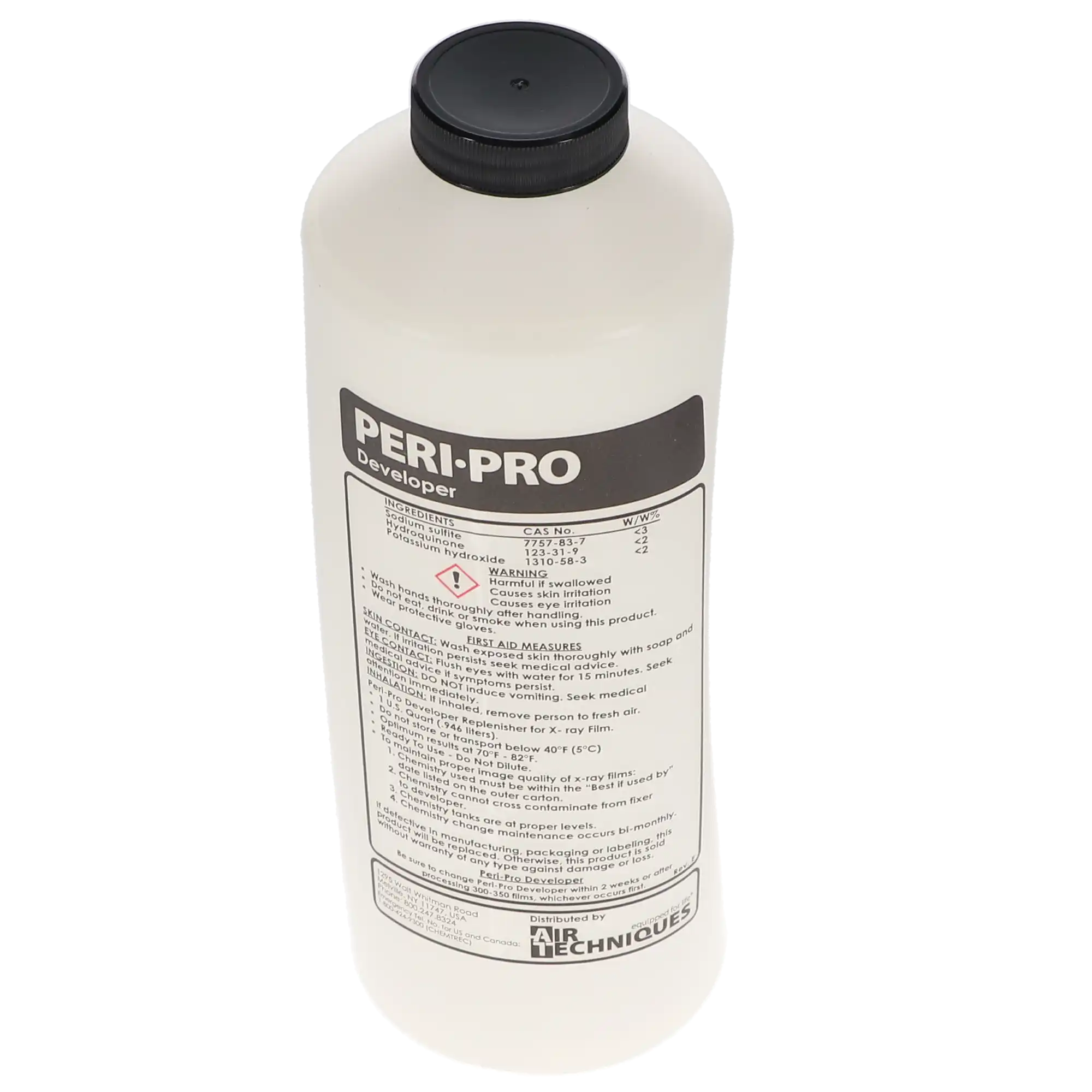 Air Techniques Peri-Pro Developer & Fixer, 3 x 1-qt Developer + 3 x 1-qt Fixer, 6/Case, 90800 - Peri-Pro Developer & Fixer 3/Quarts each 6/Case - Image 1