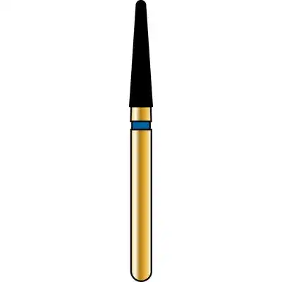 Alpen Multilayer Diamond Bur, FGSS, Round End Taper, #856, 1.8 mm, Coarse Grit, Short Shank, 5/Pk, 856-313-018-8.00-C - Alpen Diamonds, G856-313-018-08.0-M (Discontinued, please see 987-0455AA) - Image 1
