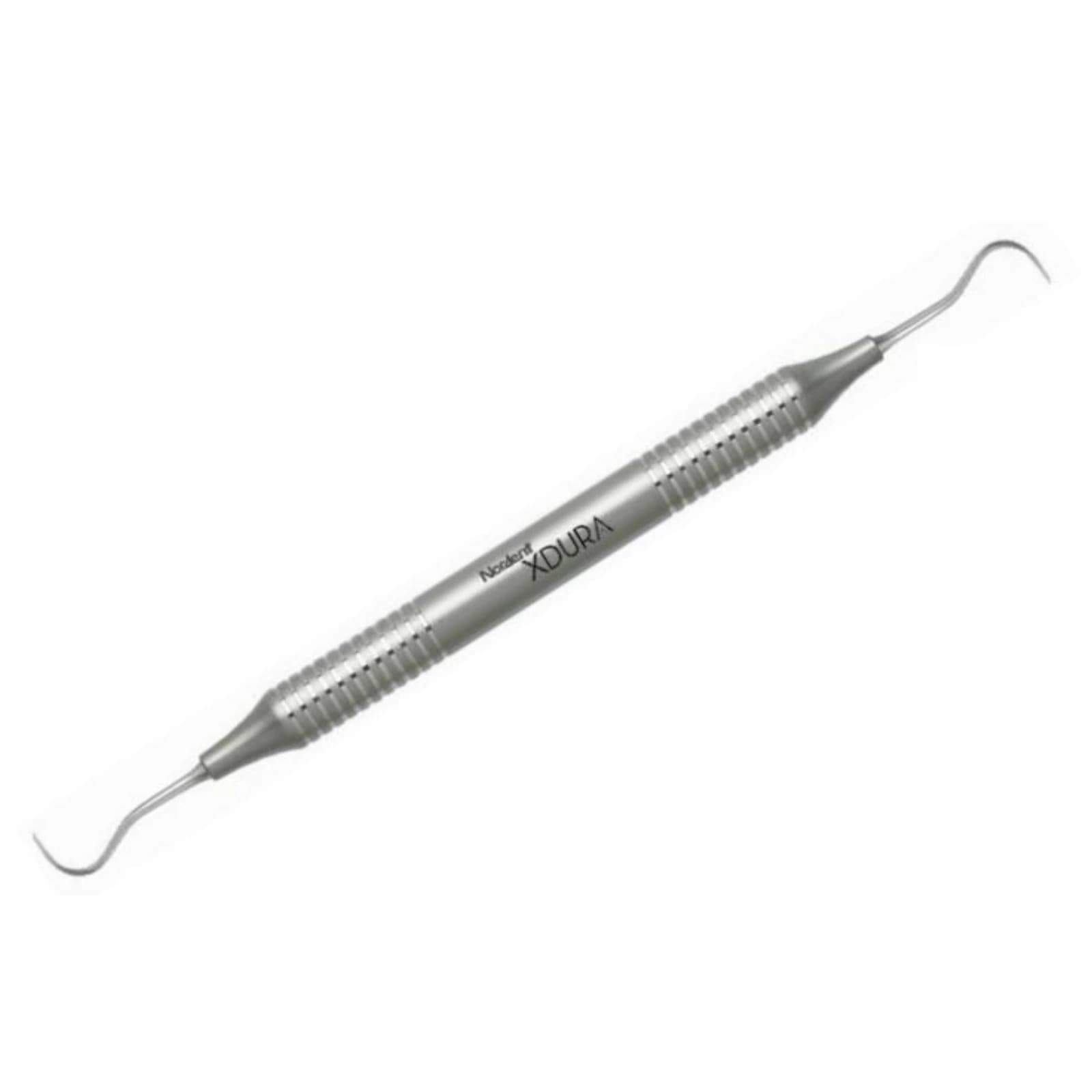 Nordent XDURA® Double-Ended Anterior Straight Hoe Scaler #45-46, DuraLite® Round Handle - XDURA® Scalers - Anterior Straight Hoe #45-46 - DuraLite® Round - Image 1