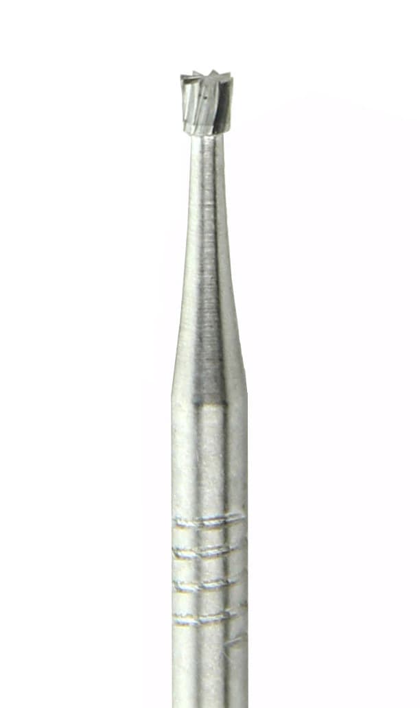 SS White Standard Operatory Carbide Bur, FG, Inverted Cone #37L, 1.4 mm Diameter, 3.8 mm Length, 100/Pkg - Standard Operatory Carbide Burs – FG - Inverted Cone, # 37L, 1.4 mm Diameter, 3.8 mm Length, 100/Pkg - Image 1