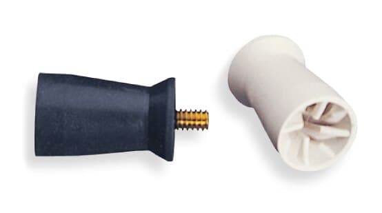 Turbo Plus Prophy Cups, Screw-Type, Firm White, Webbed, 720/Pk, 053305 - Turbo Plus Prophy Cups Screw Firm White 720/Pk - Image 1