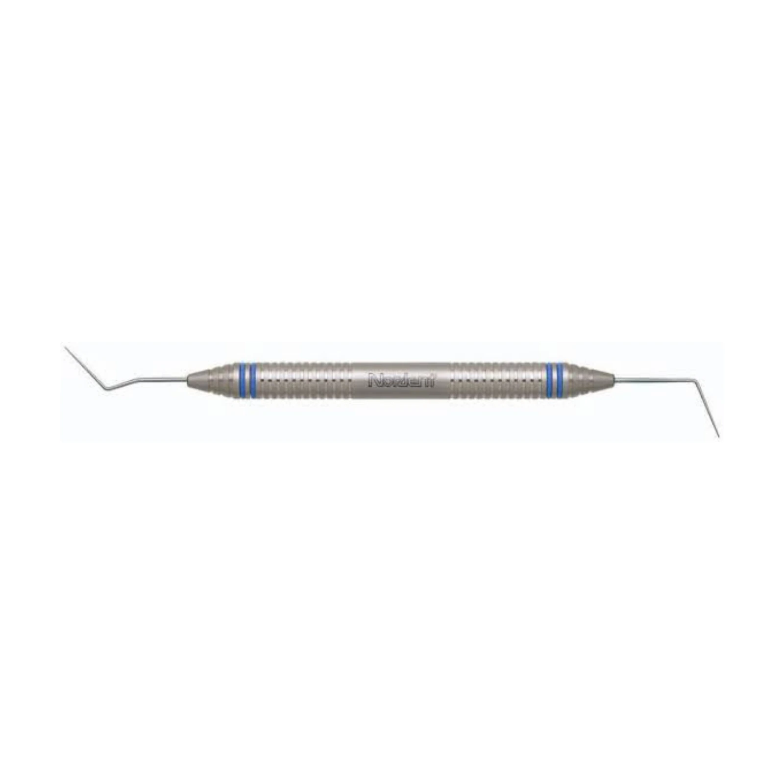 Nordent Composite Placement Instrument #55, Paddle/Acorn, Double-End, Titanium Nitride Coated, DuraLite® ColorRings™ Handle, Stainless Steel - Composite Placement Instrument – # 55, Paddle/Acorn, Titanium Nitride Coated, DuraLite® ColorRings™ Handle, Stainless Steel, Double End - Composite Placement Instrument – # 55, Paddle/Acorn, Titanium Nitride Coated, DuraLite® ColorRings™ Handle, Stainless Steel, Double End - Image 1