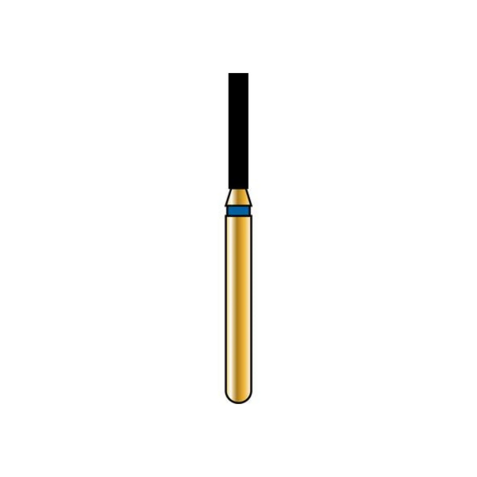Alpen FG #837-7.012 Coarse Grit, Flat End Cylinder Diamond Bur, 5/Pk, 7mm - Alpen FG #837-7.012 Coarse Grit, Flat End Cylinder Diamond Bur. Package of 5 - Image 1