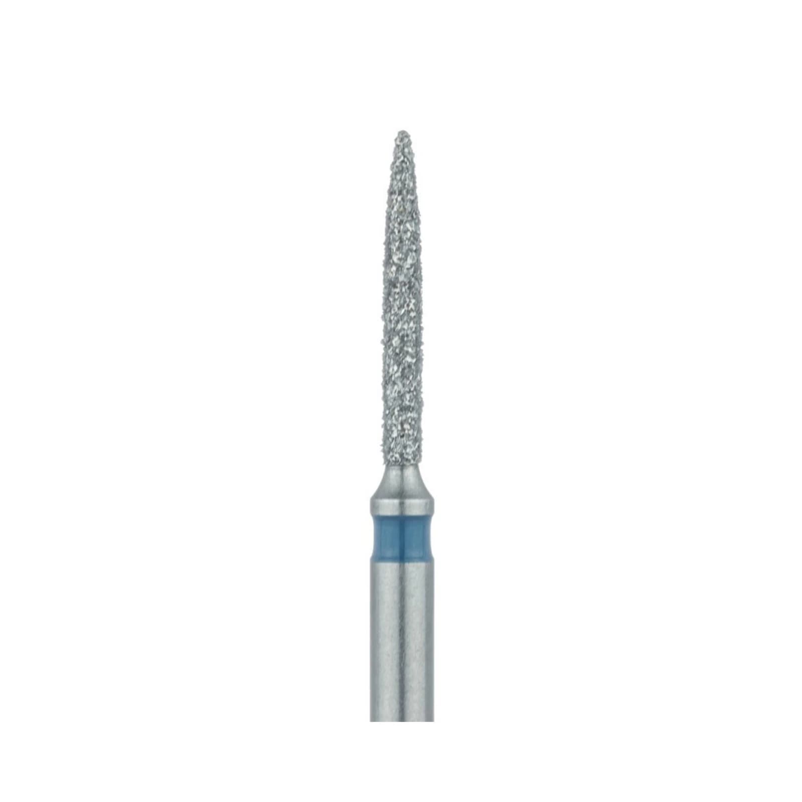 Meisinger 862-010-HP Diamond Bur, Medium Grit, Flame Shape, 1.0 mm Head Diameter, Handpiece (HP), 5/Pack - Diamond Instruments – HP, Medium, Flame - Size #862-010-HP, 1.6 mm Diameter - Image 1