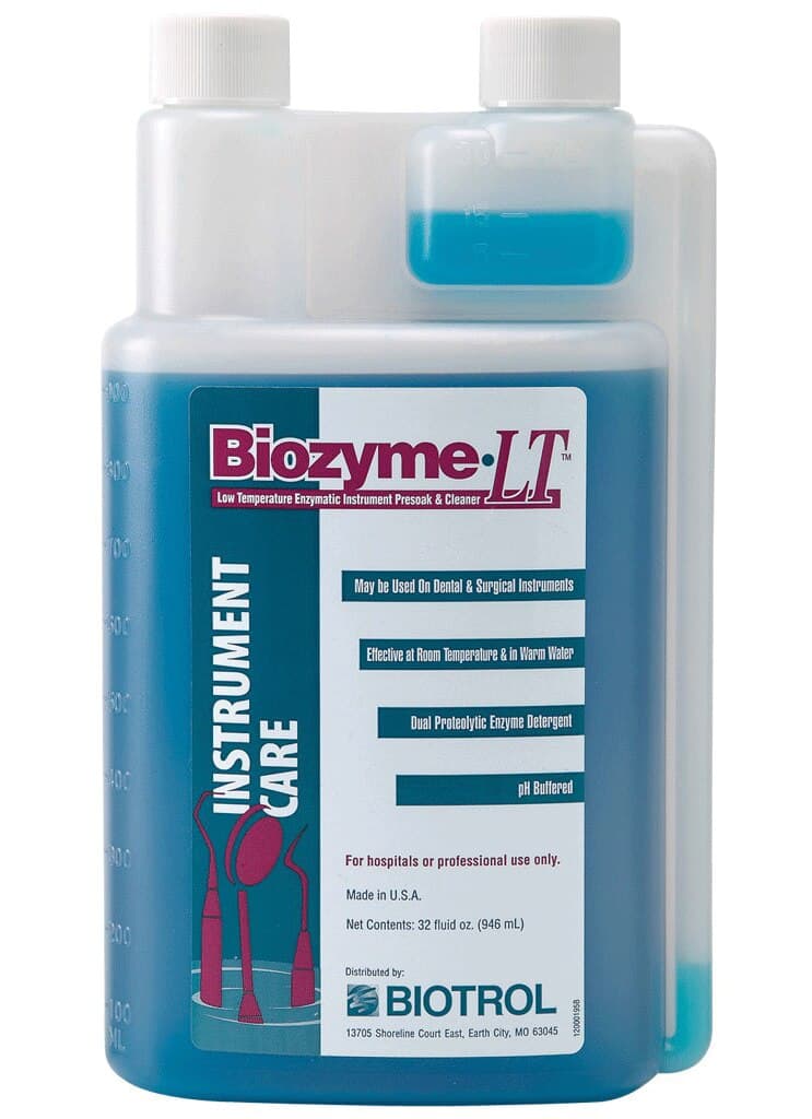 Biozyme LT™ Dual-Enzymatic Instrument Presoak and Cleaner, Liquid Concentrate, 32 oz Bottle, BLT900 - Biozyme LT™ Enzymatic Instrument Presoak and Cleaner, 32 oz Bottle - Biozyme LT™ Enzymatic Instrument Presoak and Cleaner, 32 oz Bottle - Image 1