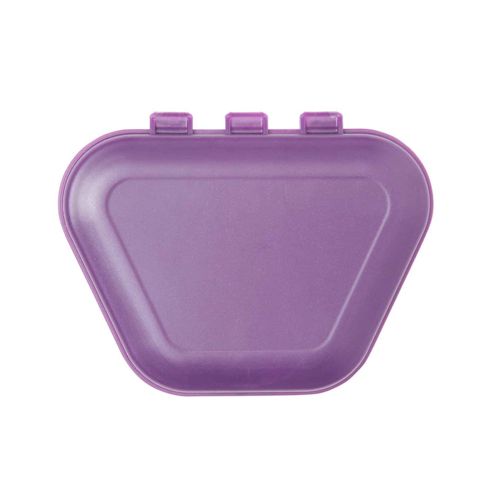 Zirc Imprinted Denture Box, Plum, 4-3/8" x 3-3/8" x 2", 144/Pack, 30V800E - Imprinted Denture Box Plum Pack of 144 - Image 1
