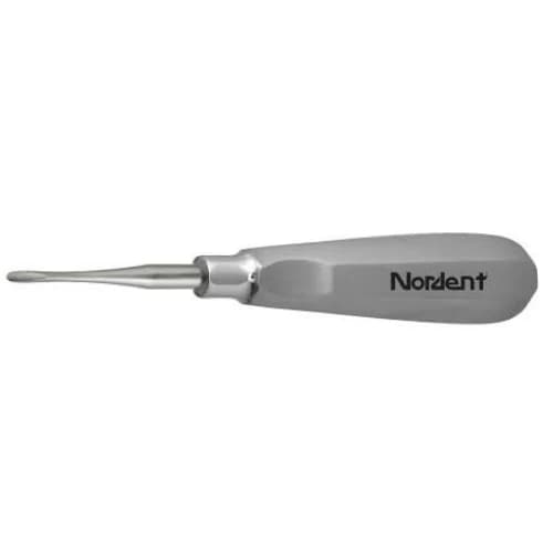 Nordent #81 Titanium-Nitride Coated Modified Apexo Straight Elevator, 3.0mm Blade, #201 Handle, Single-End, 1/Pk - Titanium-Nitride Elevators - #81 - 201 - Image 1