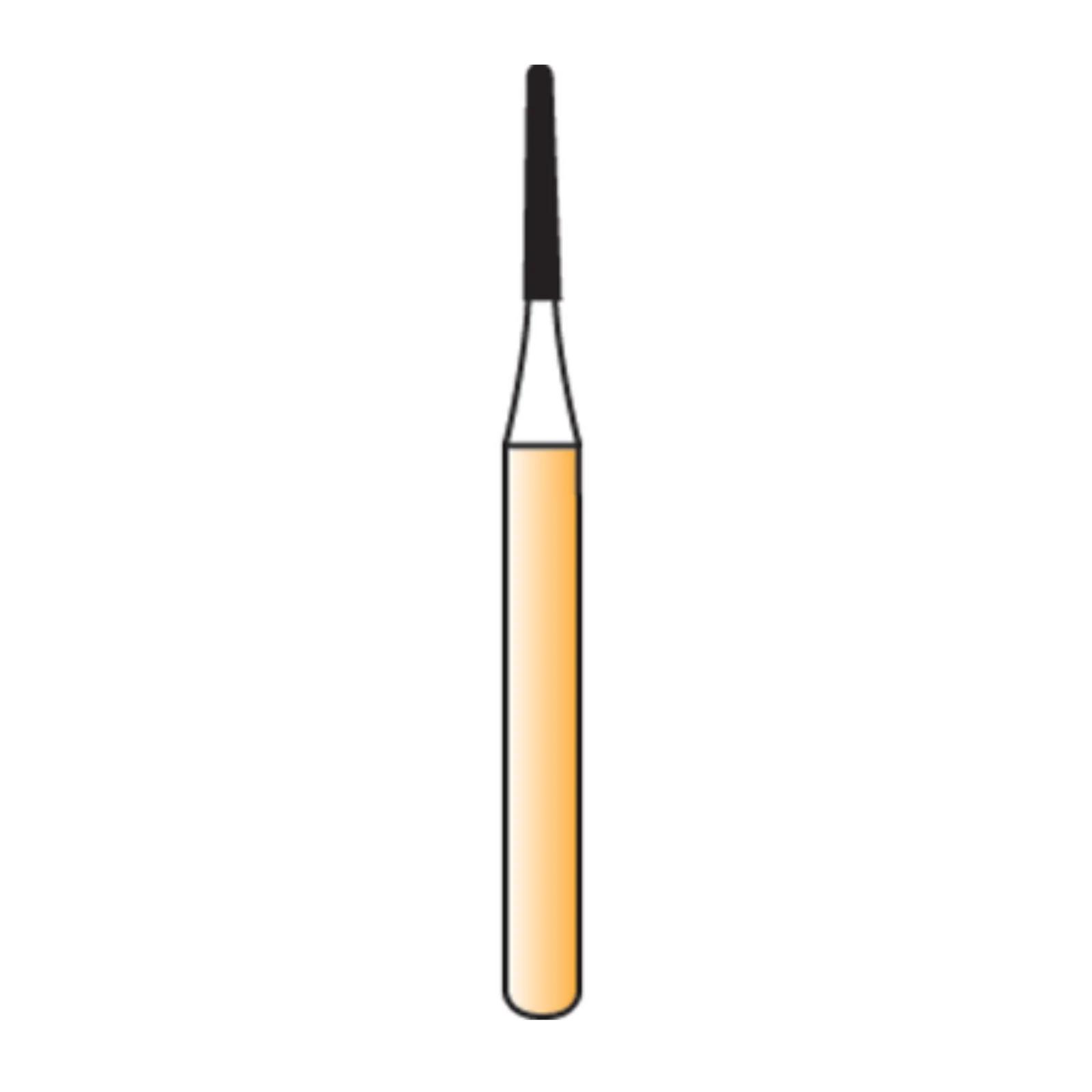 Alpen Carbide Trimming & Finishing Bur, Round End Taper, 12-Blade, Friction Grip, #7664, 1.4 mm Diameter, 5/Pkg - Alpen® Trimming & Finishing Burs - 12-Blade - #7664 - Image 1
