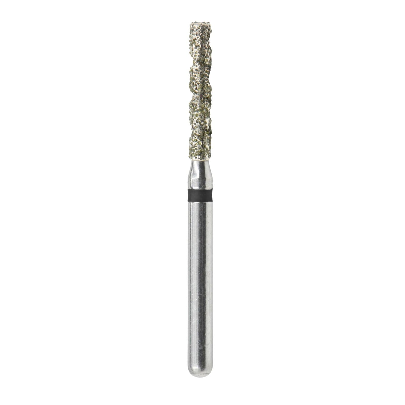 SimpliCut Sterile Single-Use Diamond Bur, Flat End Cylinder, Spiral, Super Coarse, #SC837KRT-014-D, 25/Pkg - #837KRT-014 Super Coarse SimpliCut Diamond Bur Flat End Cylinder Spiral Pack of 25 - Image 1