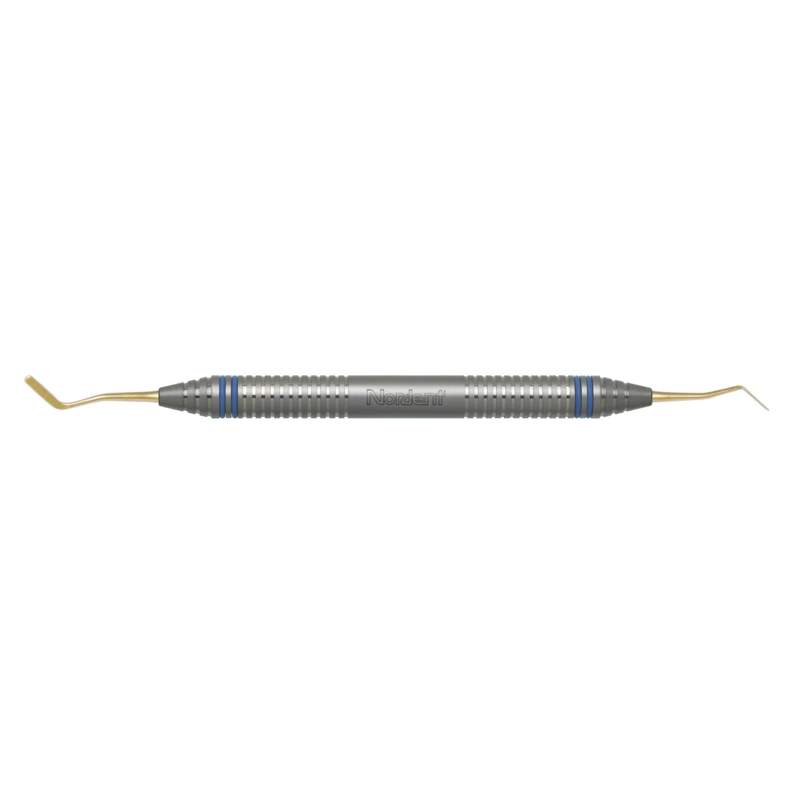 Nordent #39T Double-Ended Composite Placement Instrument, Double Paddle, Titanium Nitride Coated, DuraLite® ColorRings™ Handle, Stainless Steel - Composite Placement Instrument – # 39, Double Paddle, Titanium Nitride Coated, DuraLite® ColorRings™ Handle, Stainless Steel, Double End - Composite Placement Instrument – # 39, Double Paddle, Titanium Nitride Coated, DuraLite® ColorRings™ Handle, Stainless Steel, Double End - Image 1