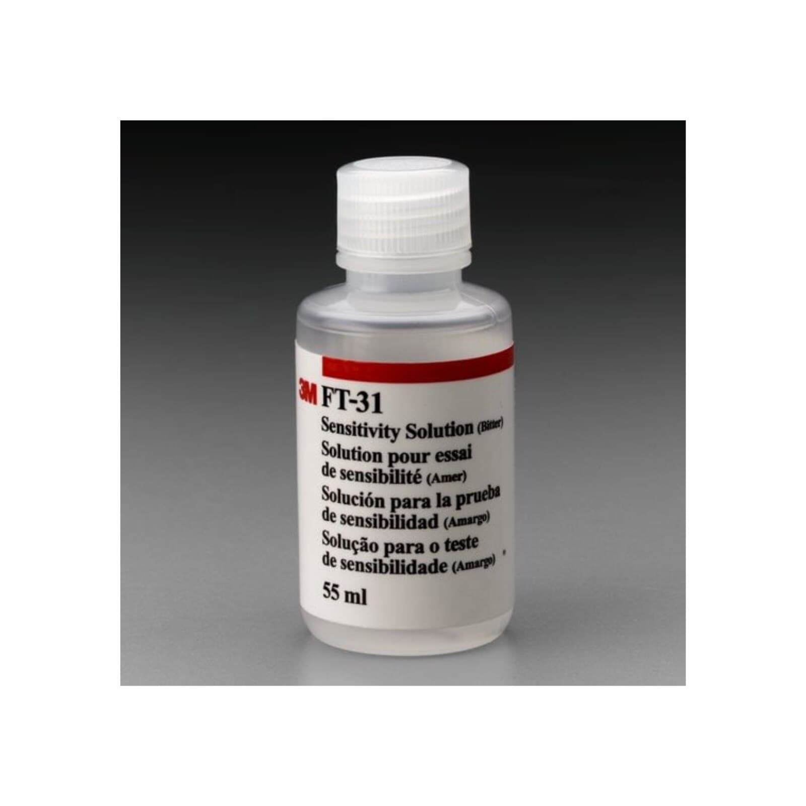 3M FT-31 Bitter Taste Sensitivity Solution, 55 ml Bottle, 6/Case - Sensitivity Solution Bitter 6/Case - Image 1