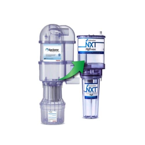 Solmetex NXT Hg5 Mini Amalgam Separator Upgrade for Syclone (Installed), with Floor/Wall Mount Brackets - Syclone RPL Upgrade - NXT Hg5 Mini (installed Syclone) - Image 1